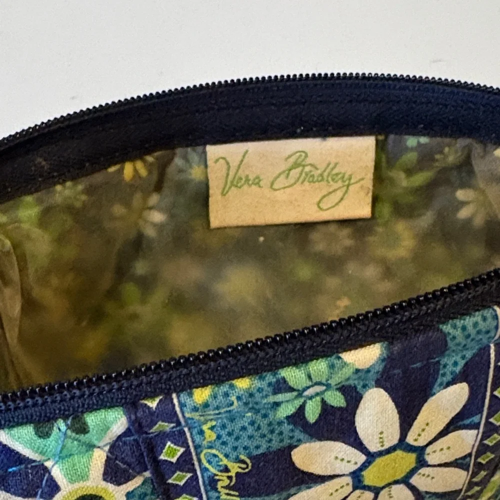 Vera Bradley Blue and Green Patterned Pouch - Picture 4 of 4